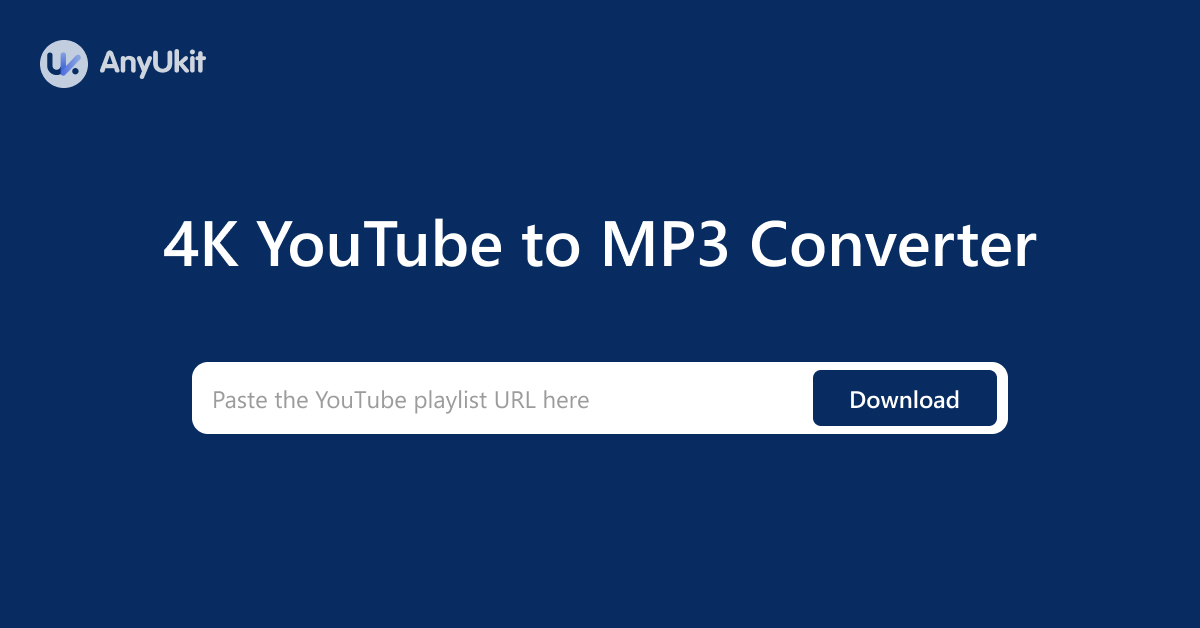 Convertisseur YouTube 4K en MP3 en ligne Rapide et gratuit