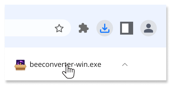 Ouvrez le fichier .exe